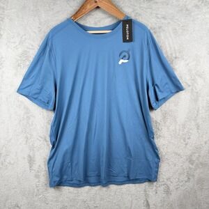 Peloton Strive Tee Mens XXL Blue Biking Athletic Performance Workout NWT